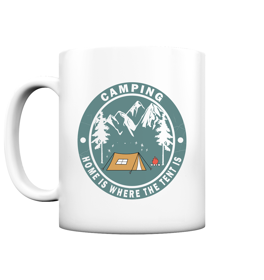 "Camping" mug | High strength photo printing