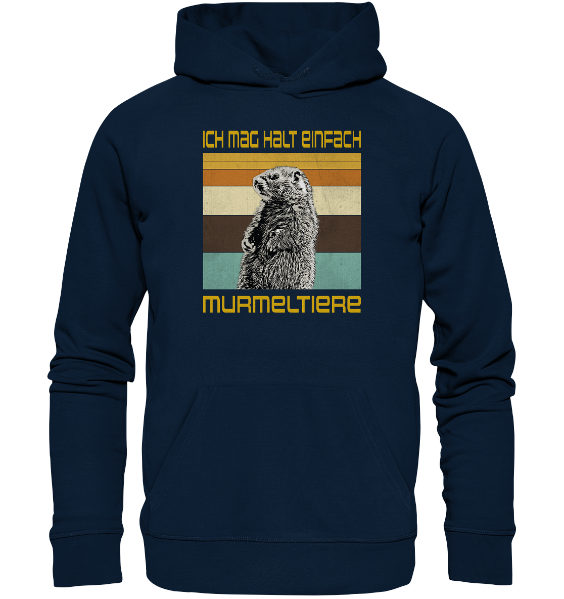 Hoodie "Murmeltier" | Bio-Qualität | Vegan | Unisex