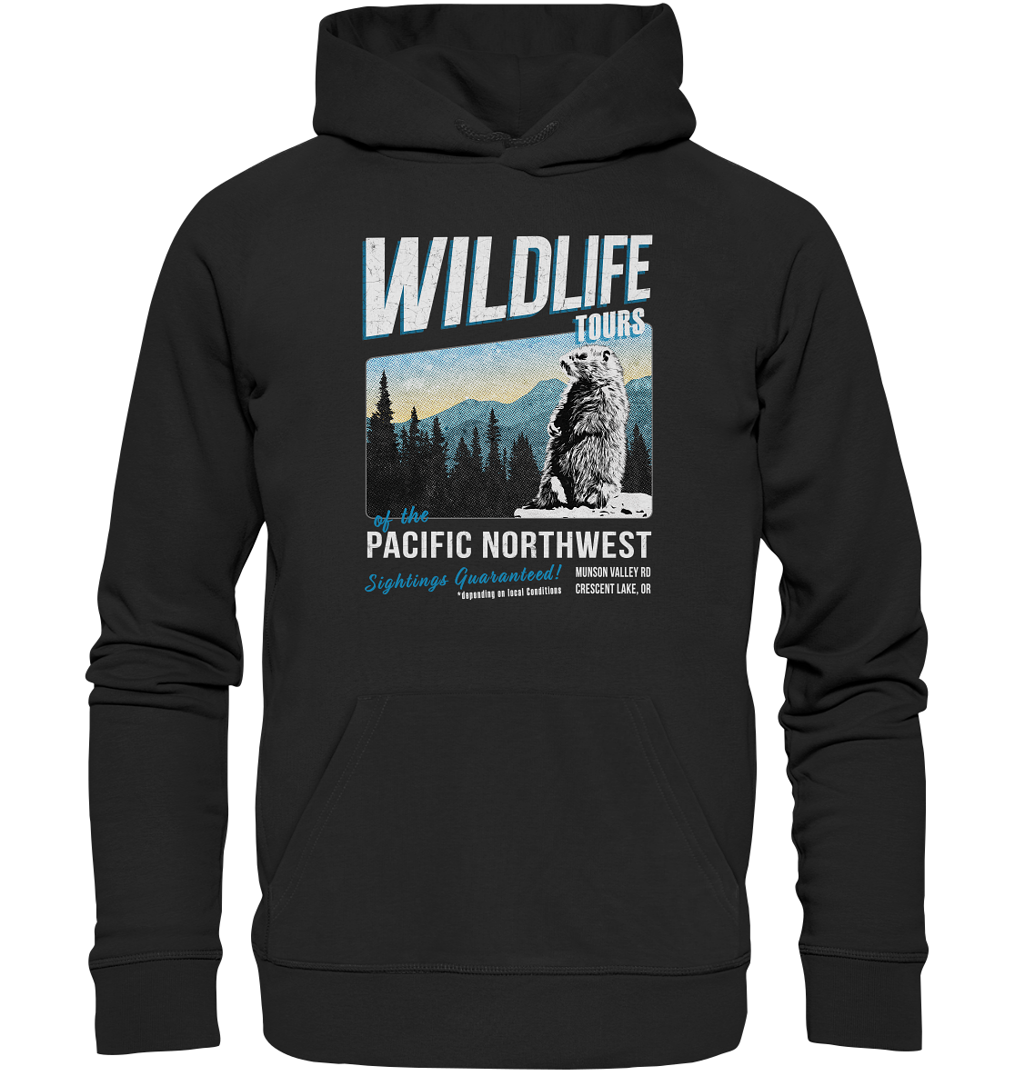 Hoodie "Wildlife-Tours" | Vegan | Unisex