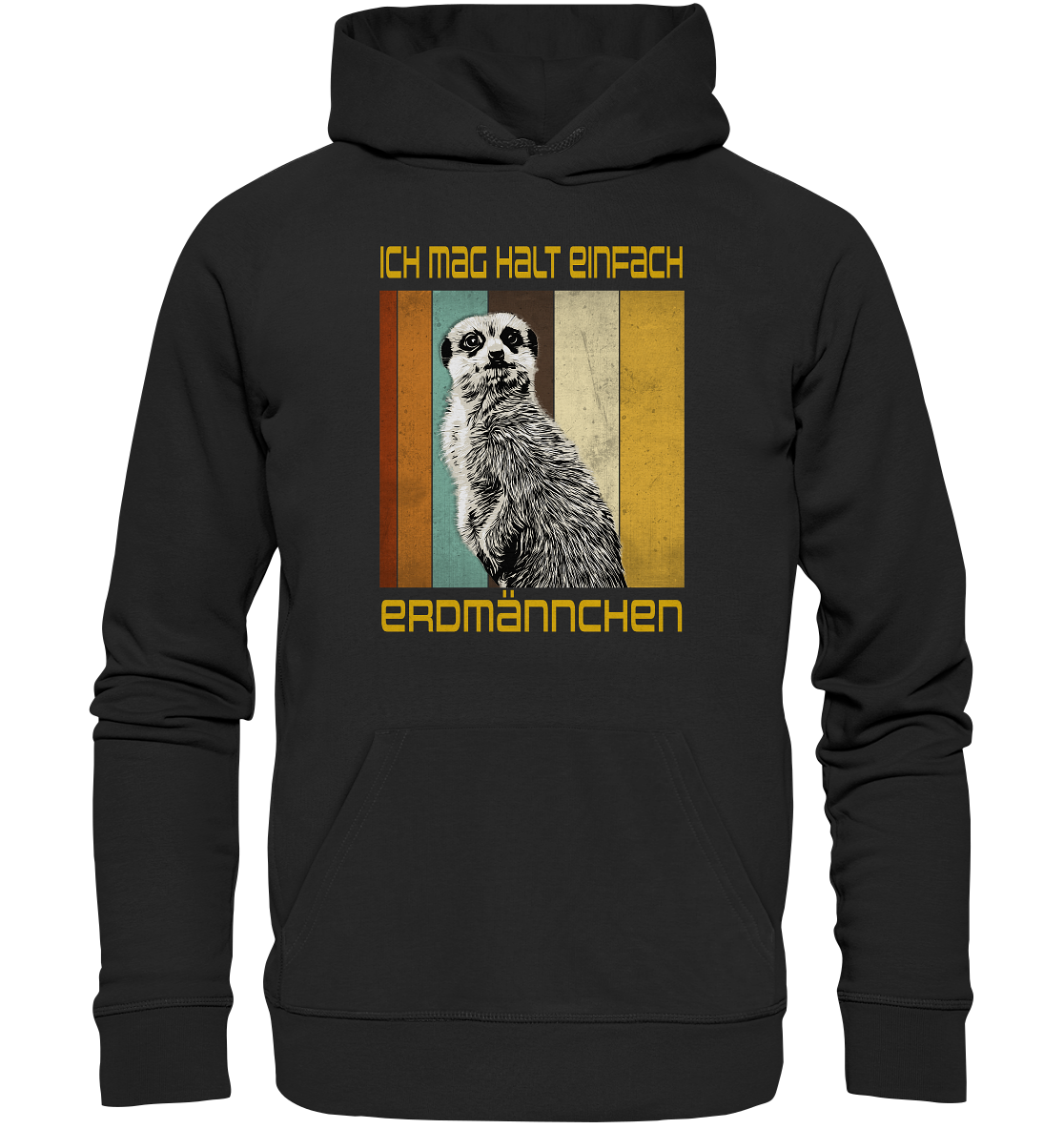 Hoodie "Erdmännchen" | Bio-Qualität | Vegan | Unisex