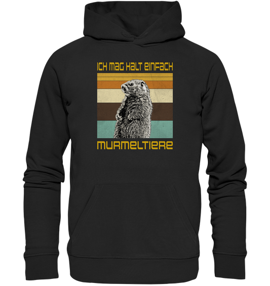 Hoodie "Murmeltier" | Bio-Qualität | Vegan | Unisex