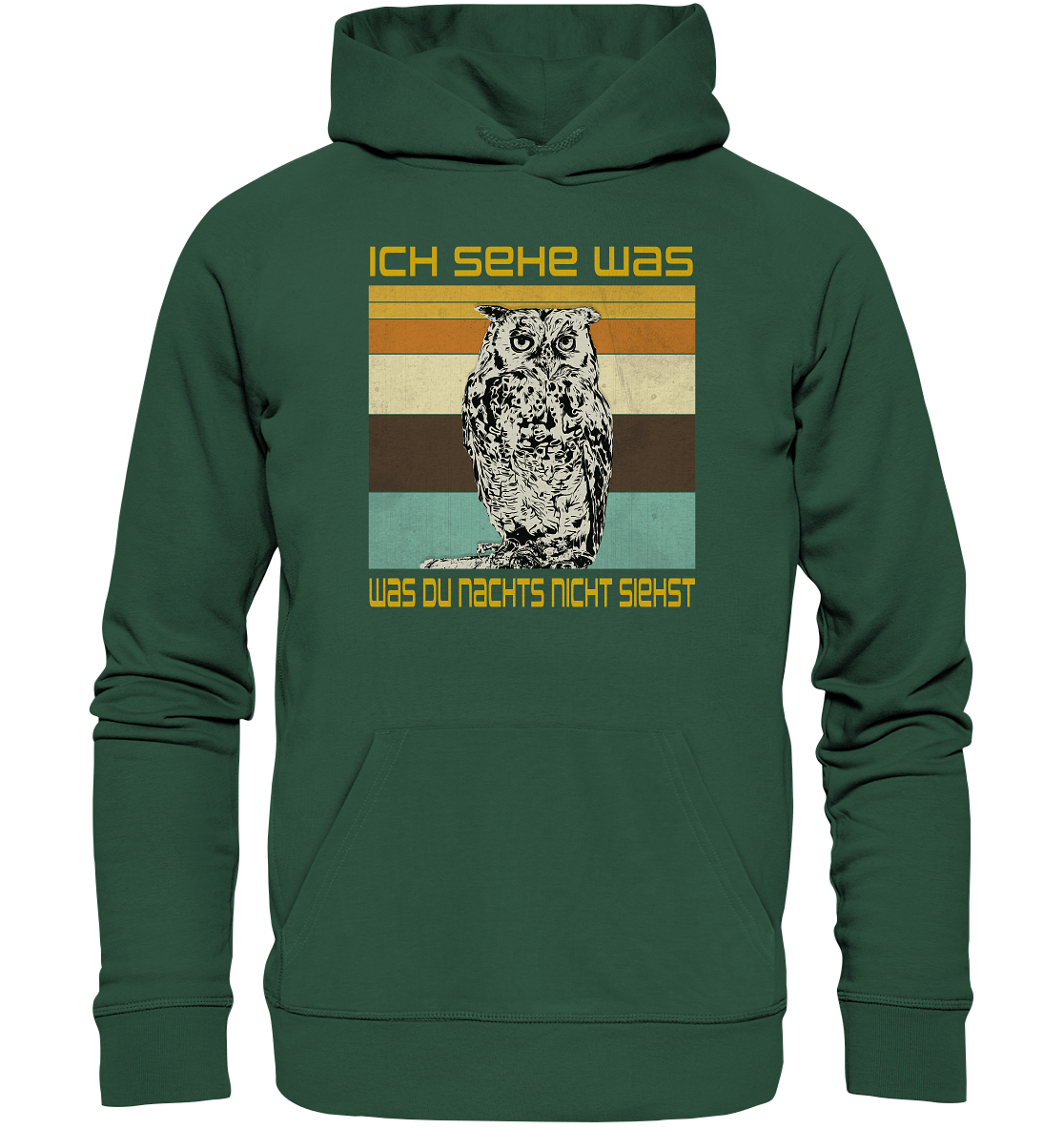 Hoodie "Eule" | Bio-Qualität | Vegan | Unisex