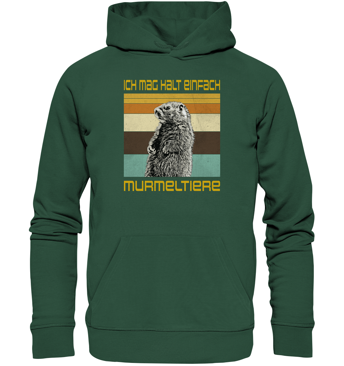 Hoodie "Murmeltier" | Bio-Qualität | Vegan | Unisex