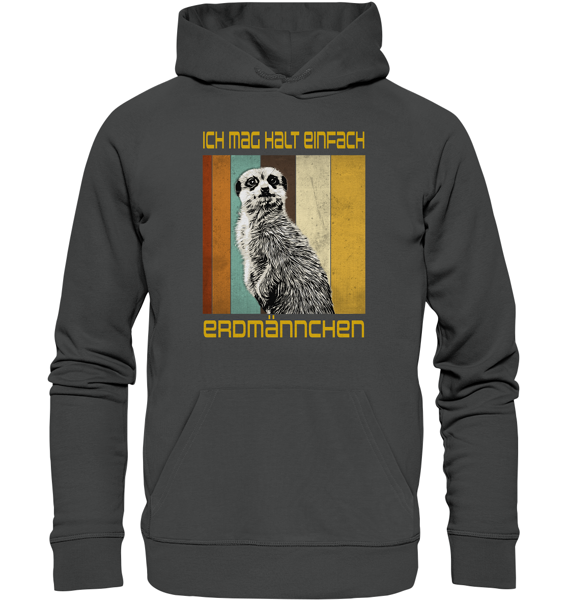 Hoodie "Erdmännchen" | Bio-Qualität | Vegan | Unisex