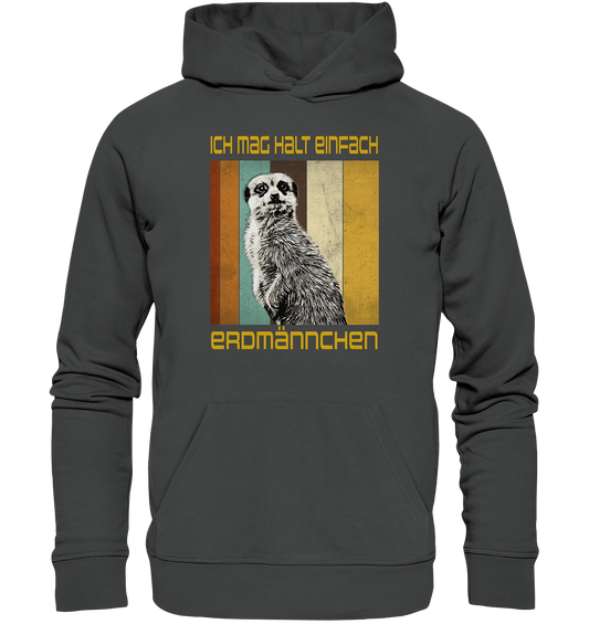 Hoodie "Erdmännchen" | Bio-Qualität | Vegan | Unisex