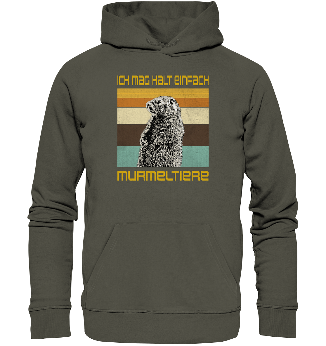 Hoodie "Murmeltier" | Bio-Qualität | Vegan | Unisex