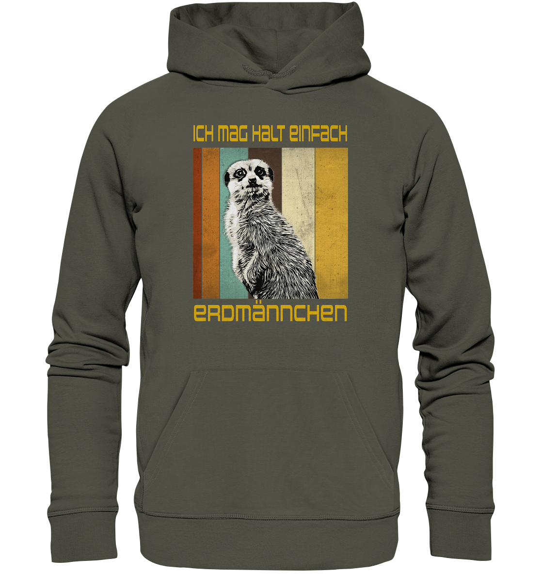 Hoodie "Erdmännchen" | Bio-Qualität | Vegan | Unisex