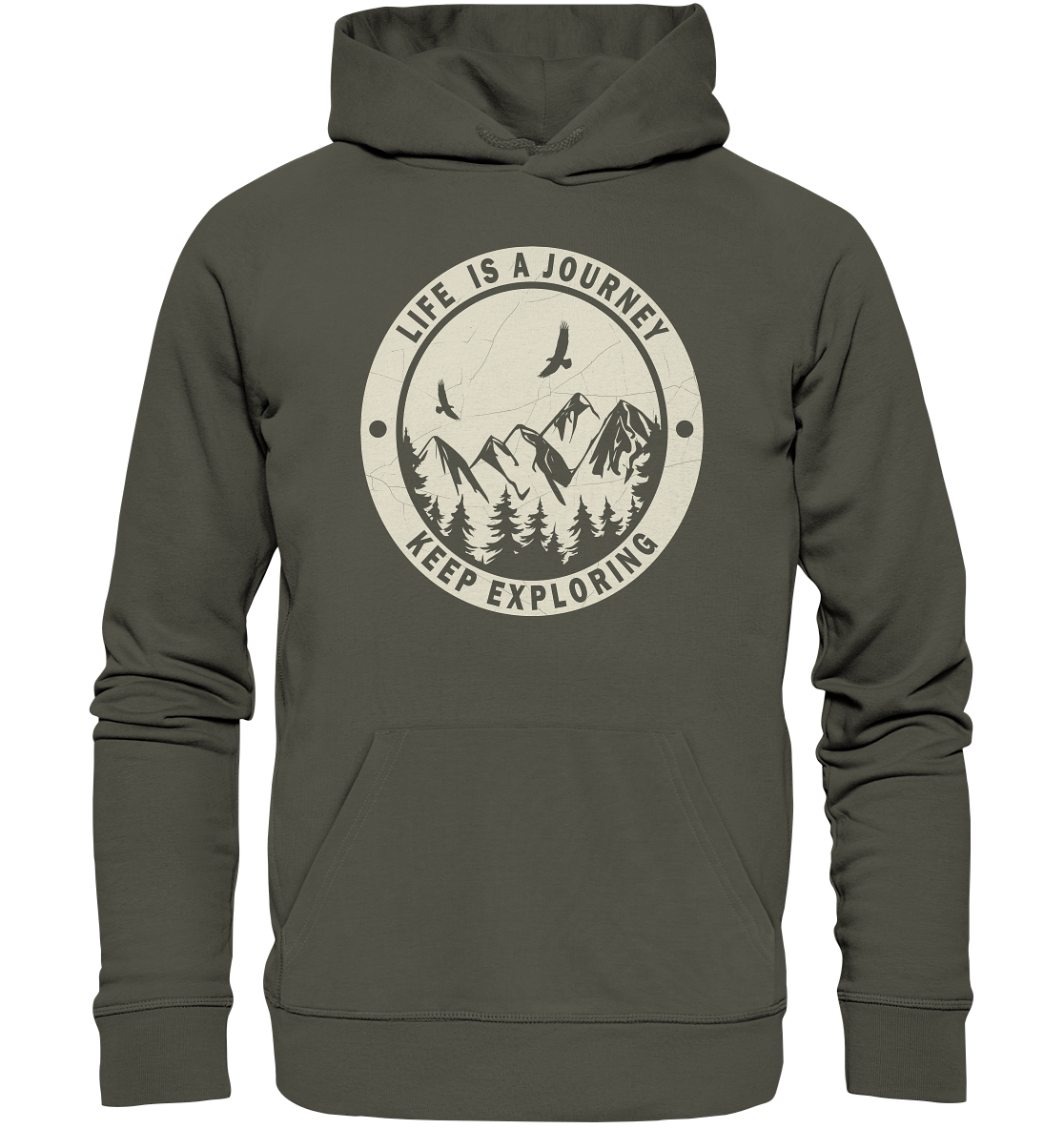 Hoodie "Keep Exploring" | Bio-Qualität | Vegan | Unisex