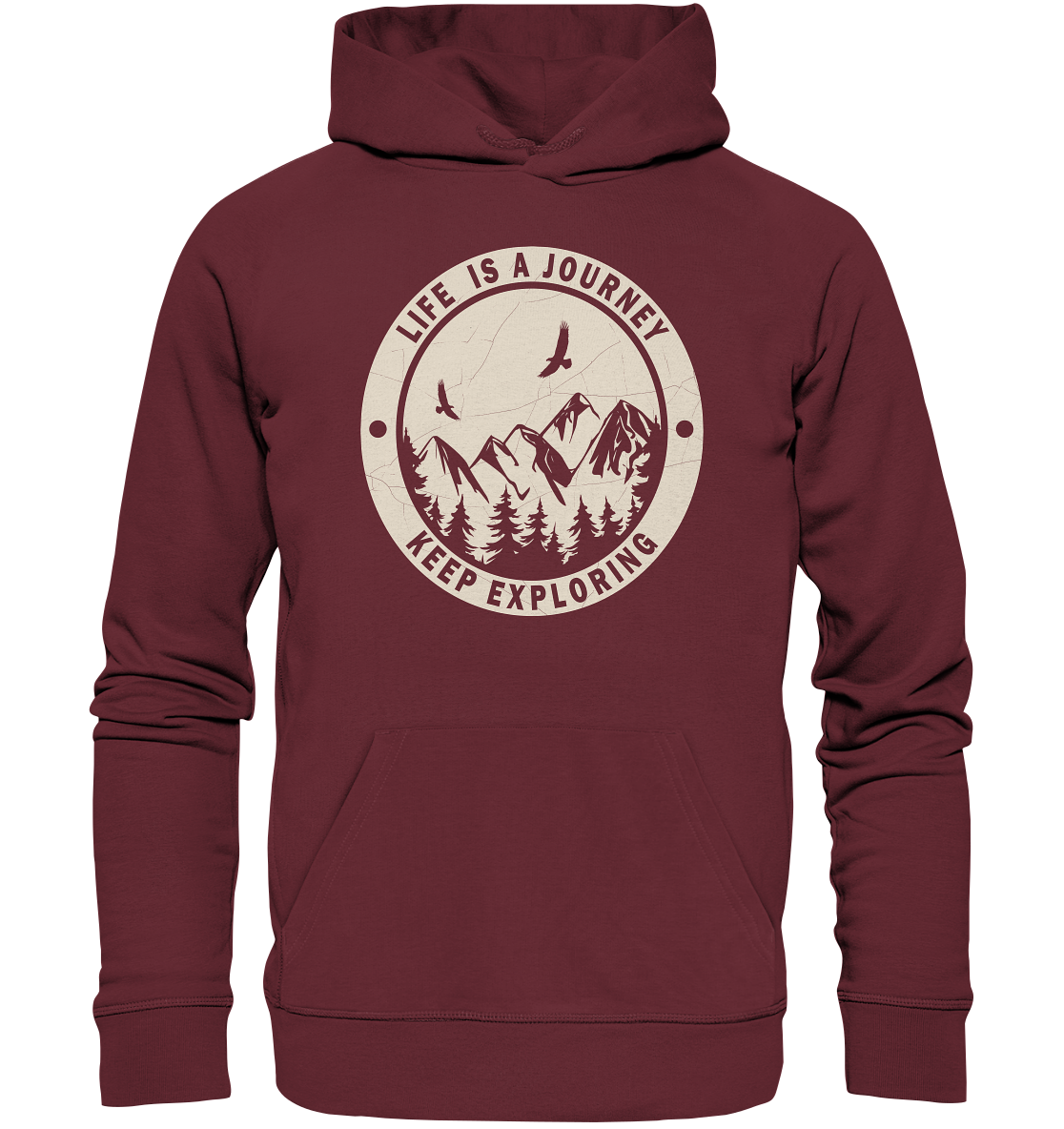 Hoodie "Keep Exploring" | Bio-Qualität | Vegan | Unisex