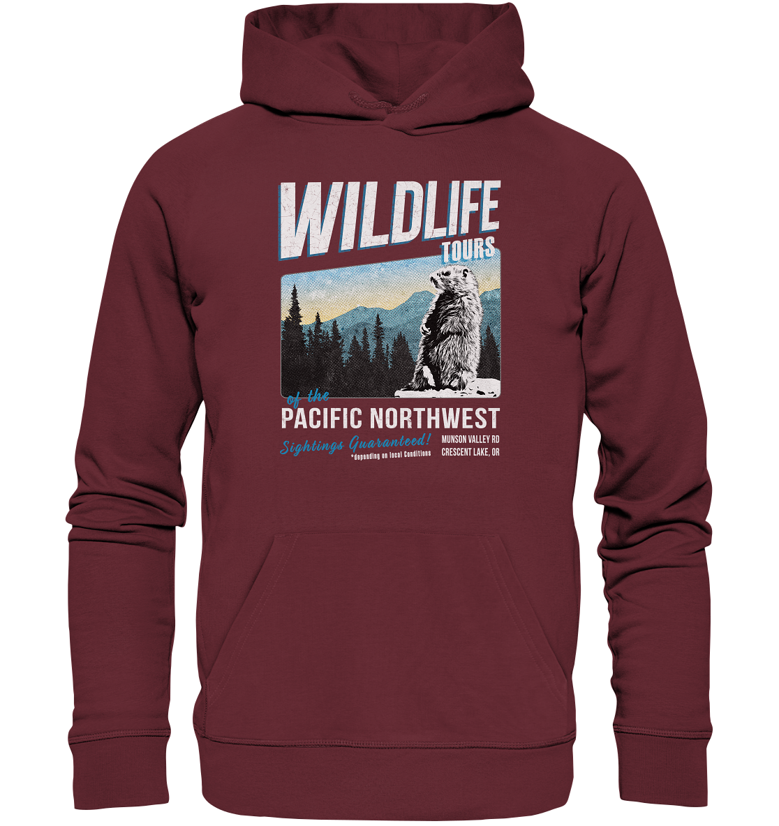 Hoodie "Wildlife-Tours" | Vegan | Unisex