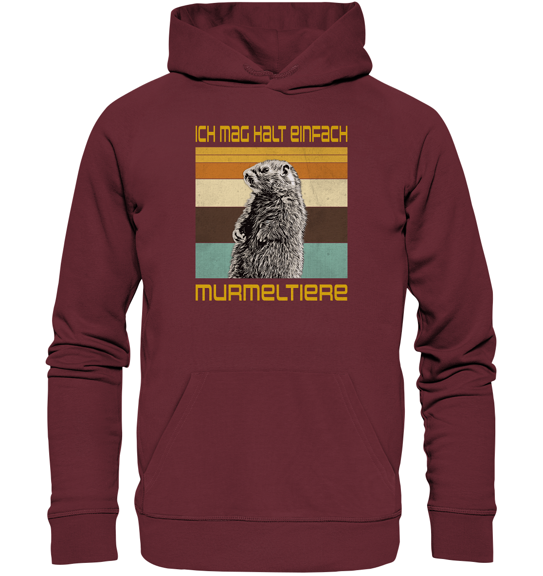 Hoodie "Murmeltier" | Bio-Qualität | Vegan | Unisex