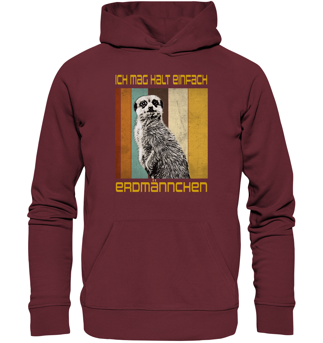 Hoodie "Erdmännchen" | Bio-Qualität | Vegan | Unisex