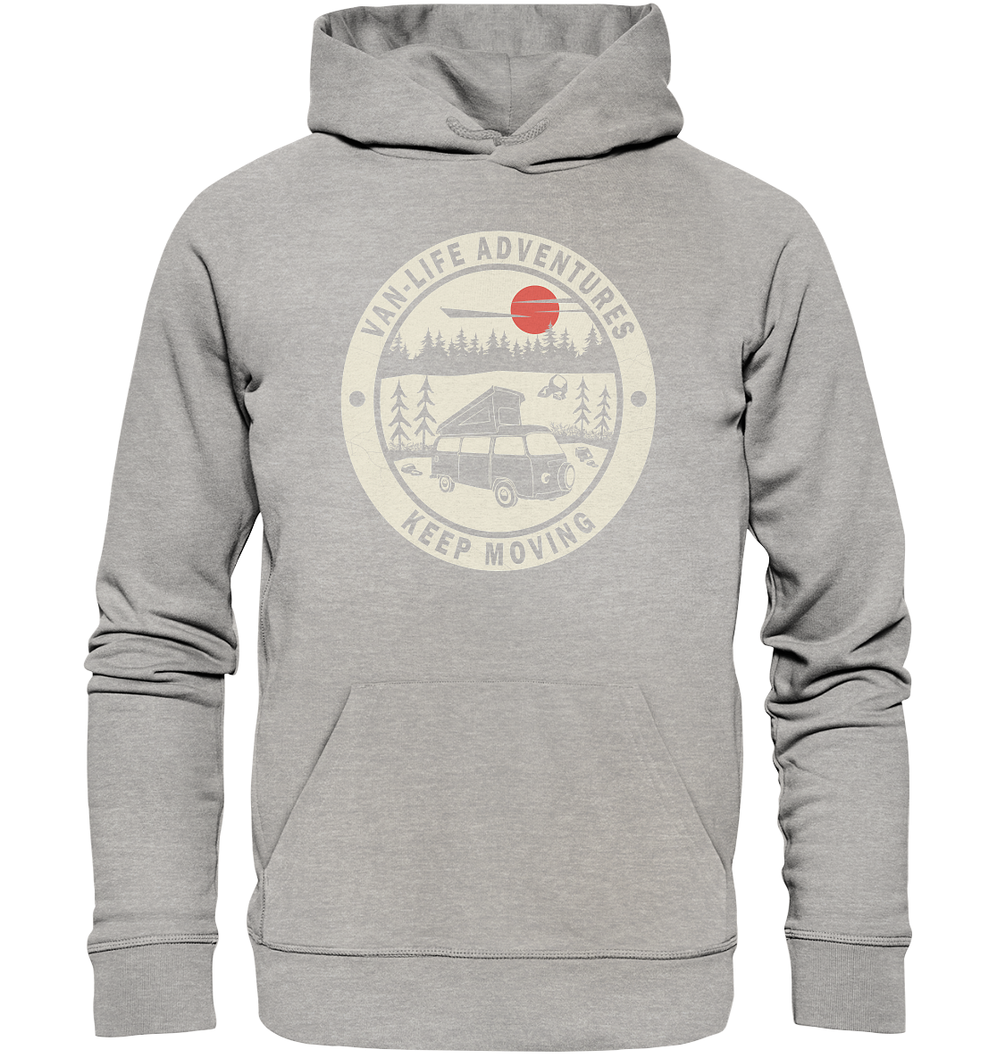 Hoodie "Vanlife - Keep Moving" | Bio-Qualität | Vegan | Unisex