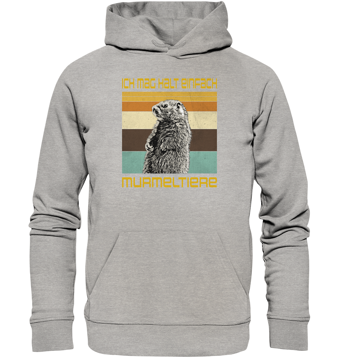 Hoodie "Murmeltier" | Bio-Qualität | Vegan | Unisex