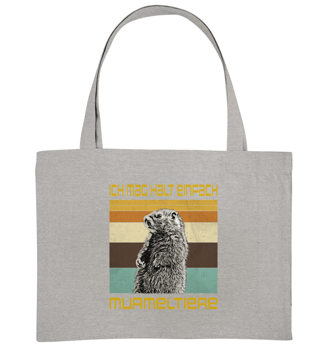 Tasche "Murmeltier" | Bio-Qualität | Fester Stoff