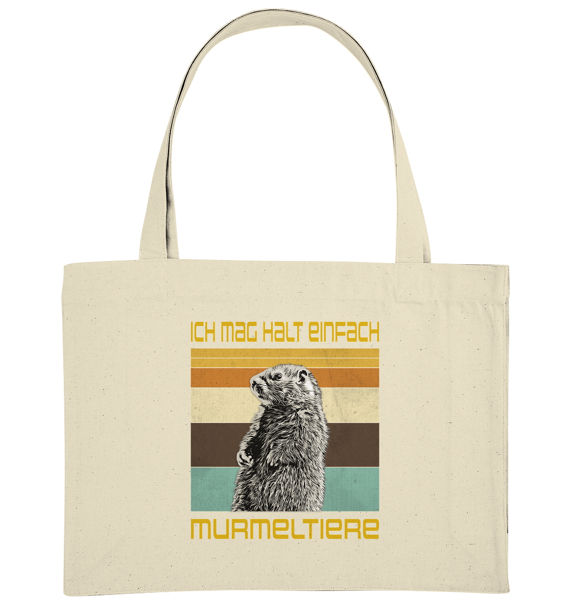 Tasche "Murmeltier" | Bio-Qualität | Fester Stoff