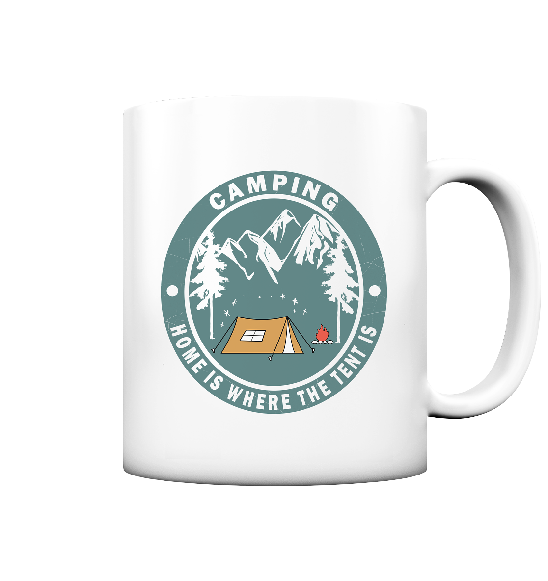 "Camping" mug | High strength photo printing