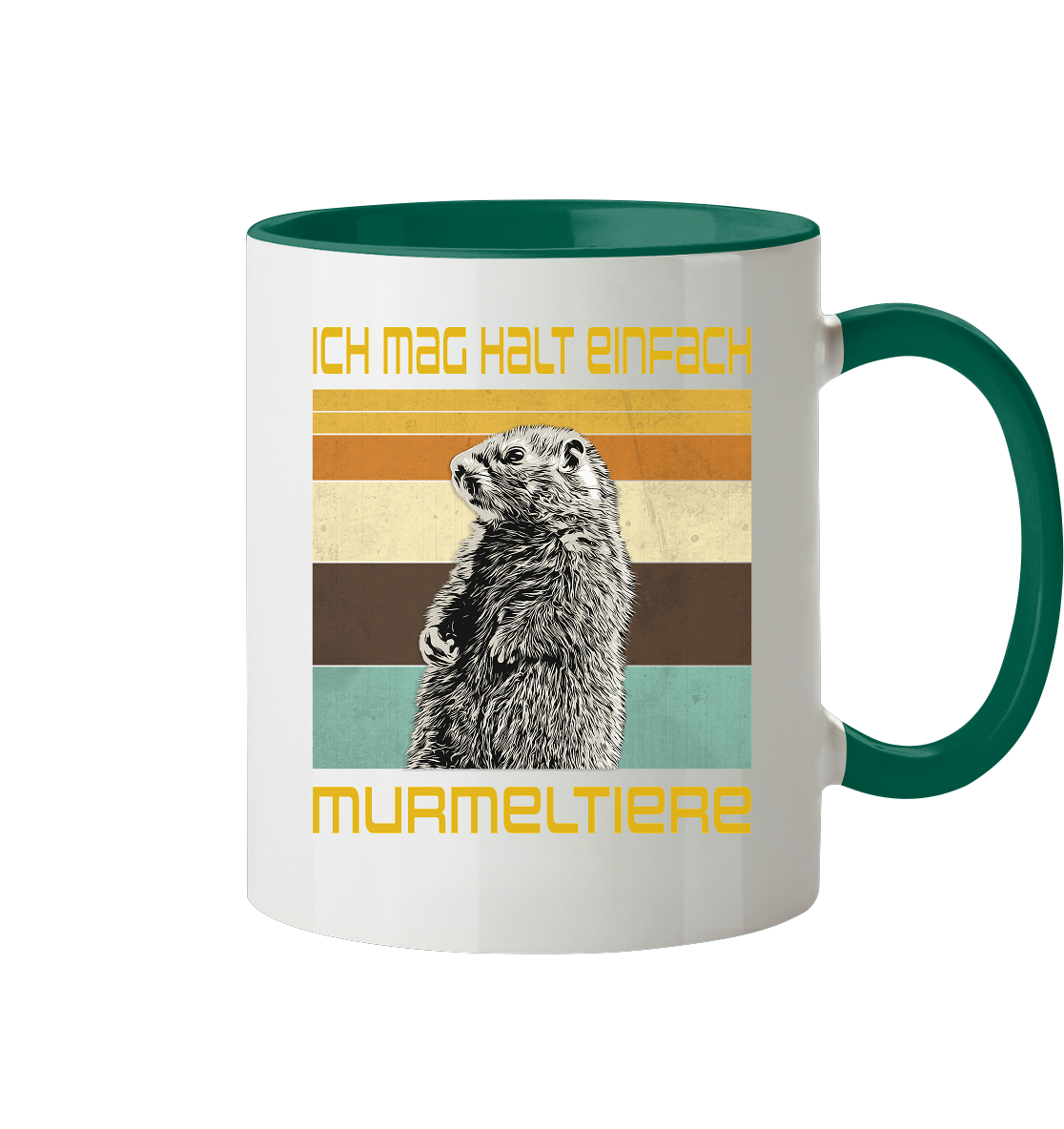 Tasse "Murmeltier" | 2-Farbig | Beidseitig bedruckt