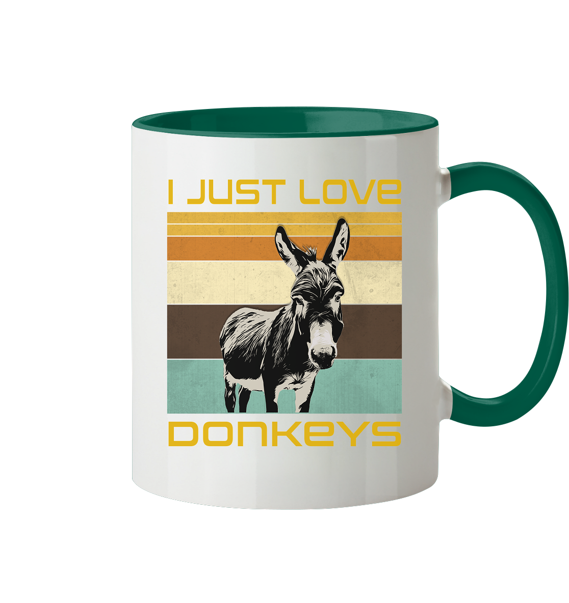 Mug "Donkey" | High-strength photo printing | 2-color