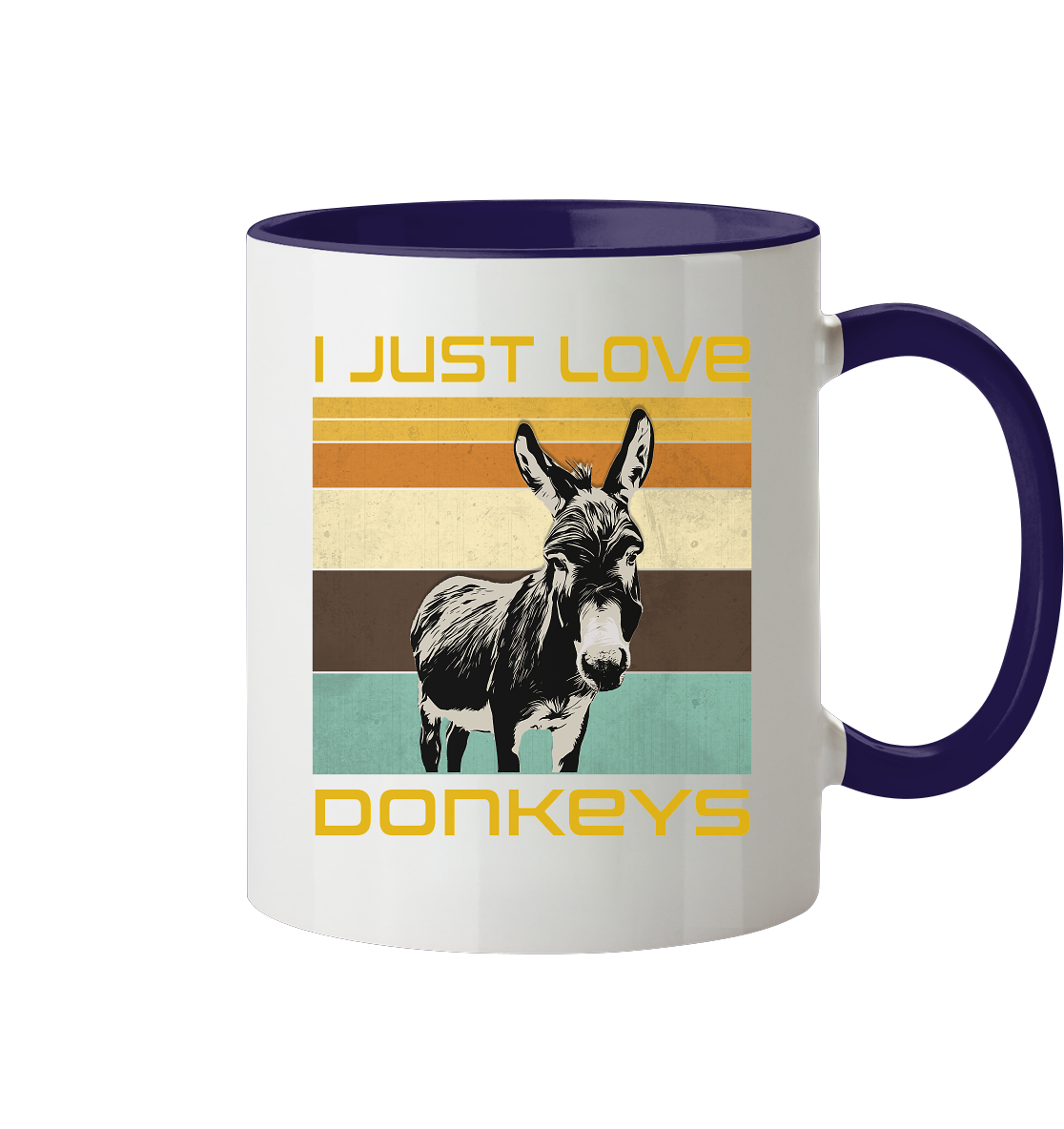 Mug "Donkey" | High-strength photo printing | 2-color