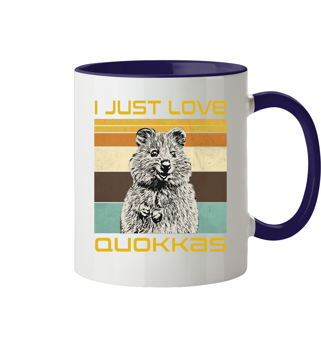 Tasse "Quokka" | 2-Farbig | Beidseitig bedruckt