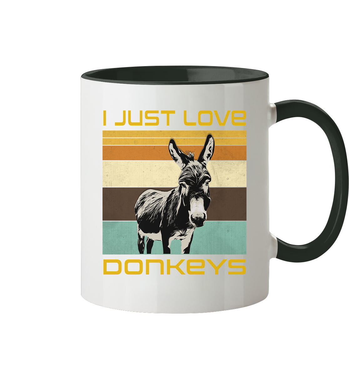 Mug "Donkey" | High-strength photo printing | 2-color