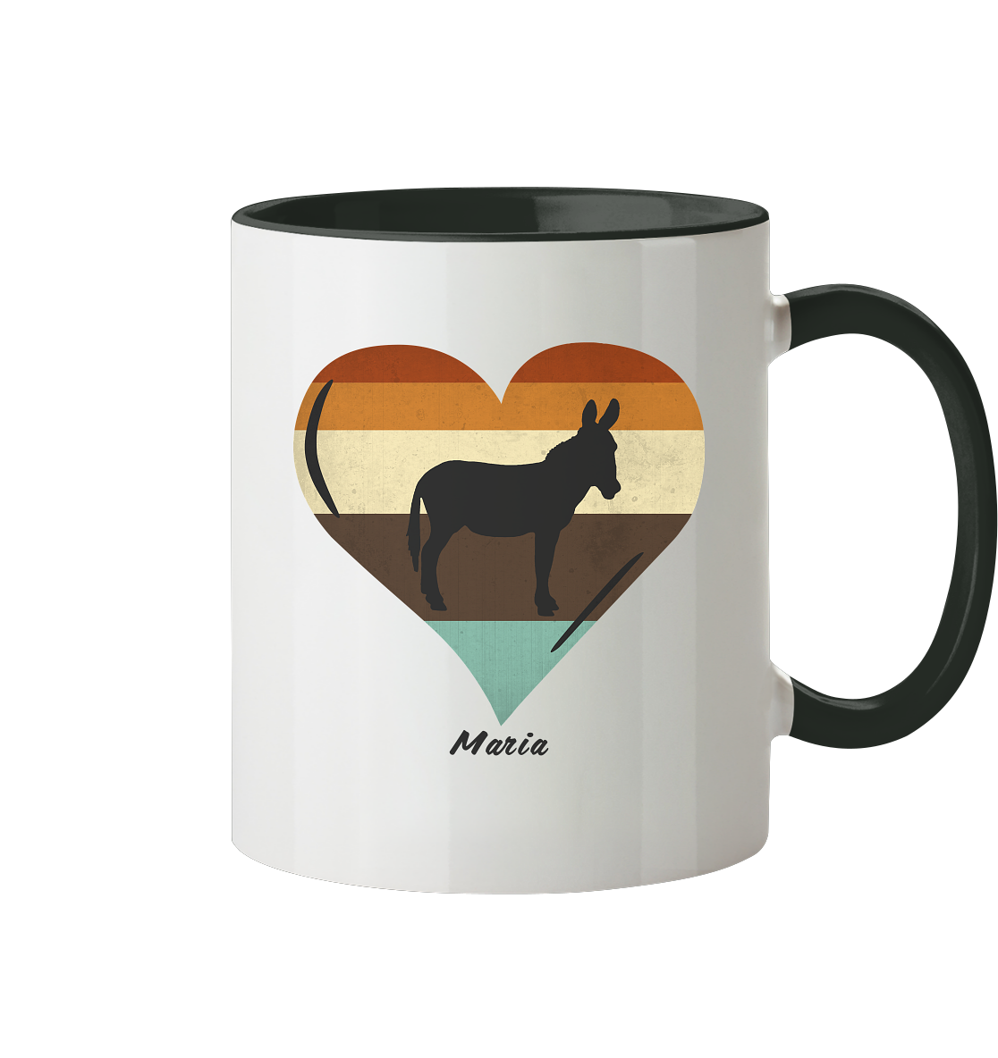 Tasse "Esel-Love" | 2-Farbig | Personalisierbar