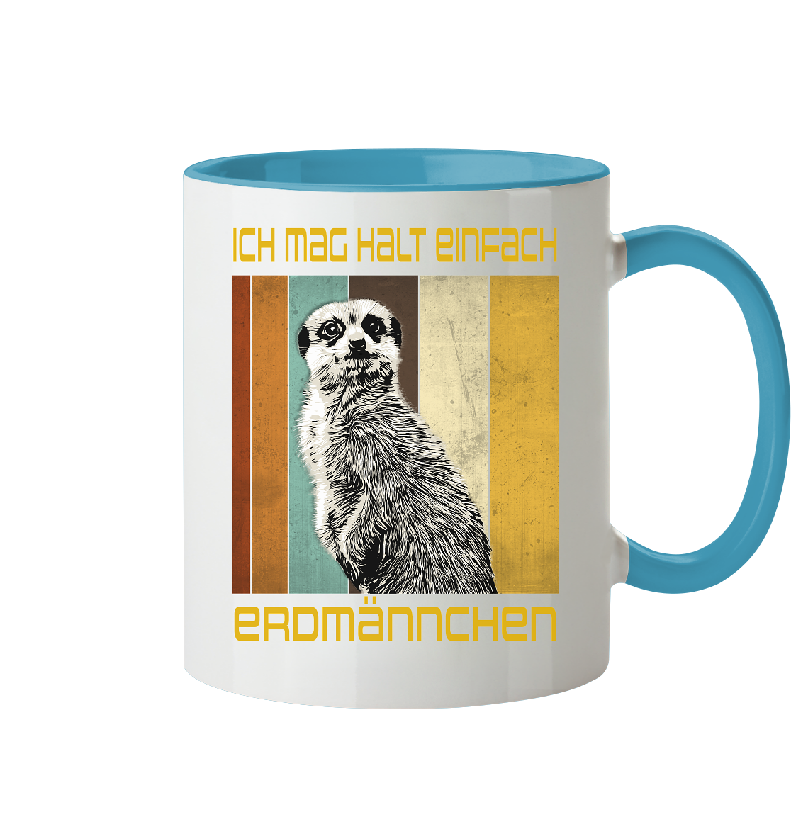 Tasse "Erdmännchen" | 2-Farbig | Beidseitig Bedruckt