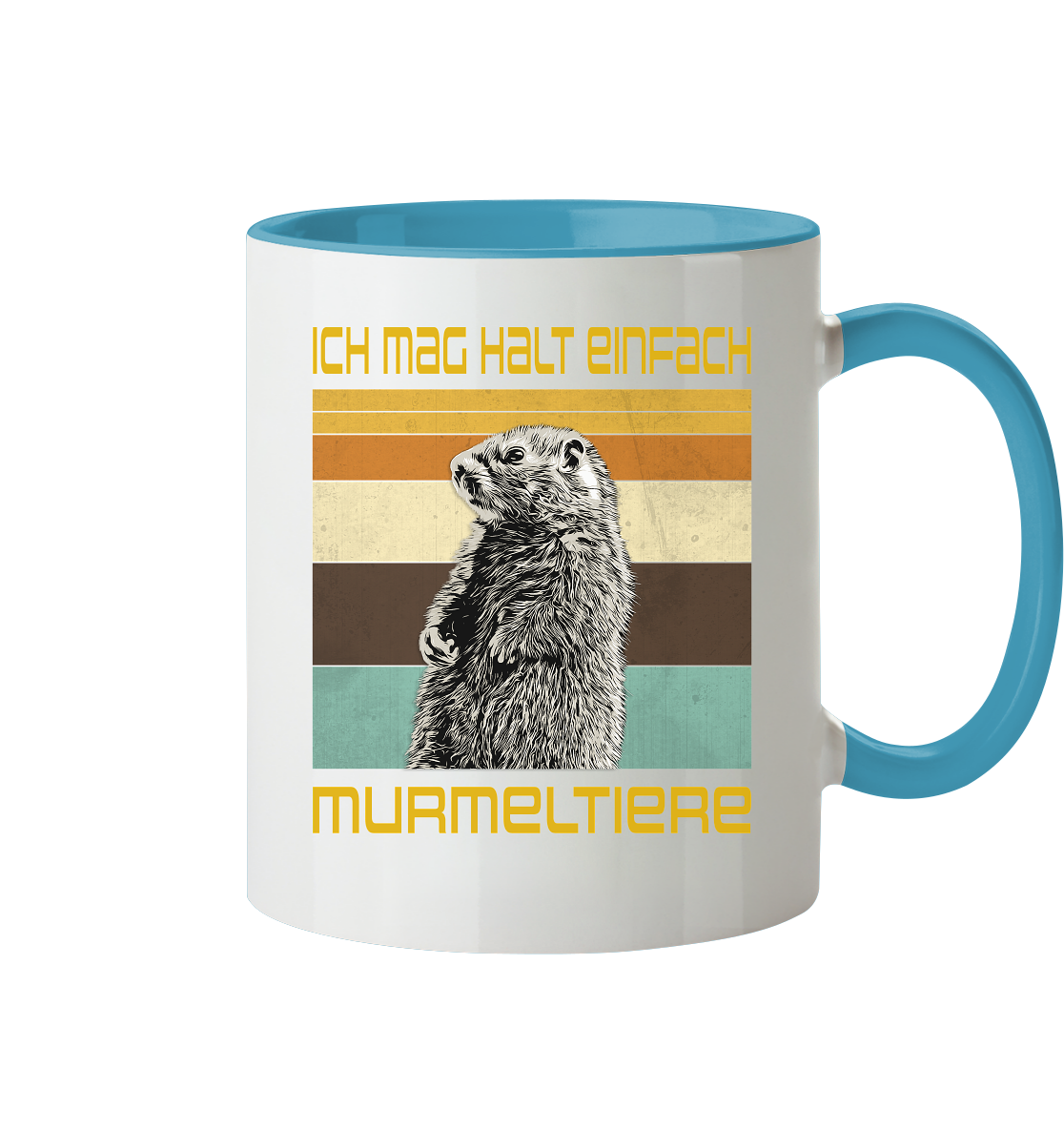 Tasse "Murmeltier" | 2-Farbig | Beidseitig bedruckt