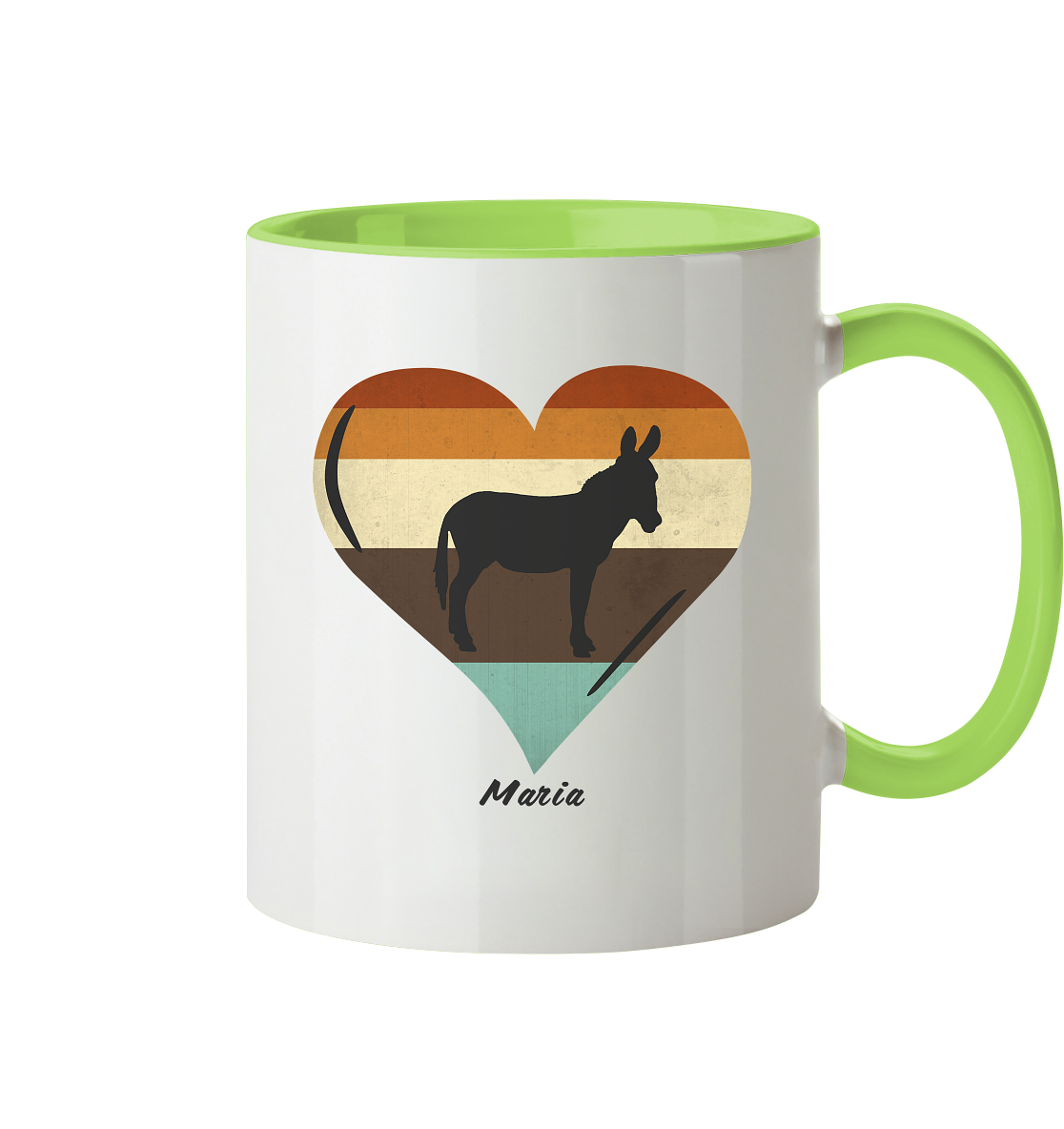 Tasse "Esel-Love" | 2-Farbig | Personalisierbar