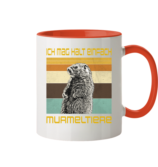 Tasse "Murmeltier" | 2-Farbig | Beidseitig bedruckt