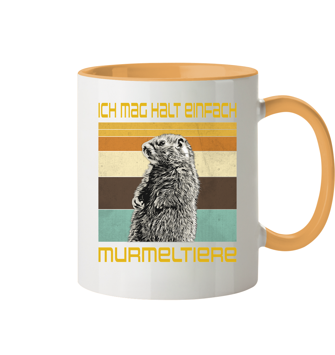 Tasse "Murmeltier" | 2-Farbig | Beidseitig bedruckt