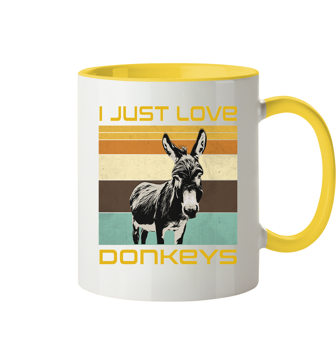 Mug "Donkey" | High-strength photo printing | 2-color